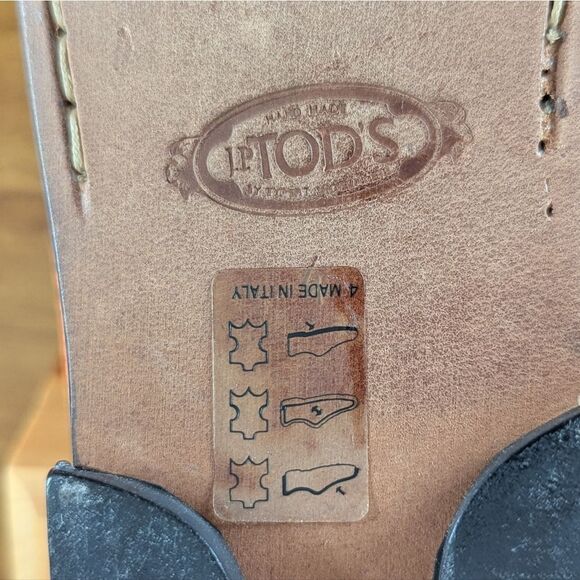 VTG Tod's Leather Loafers Old Money Luxury Preppy Academia Countryside Coastal 5 - Picture 11 of 12